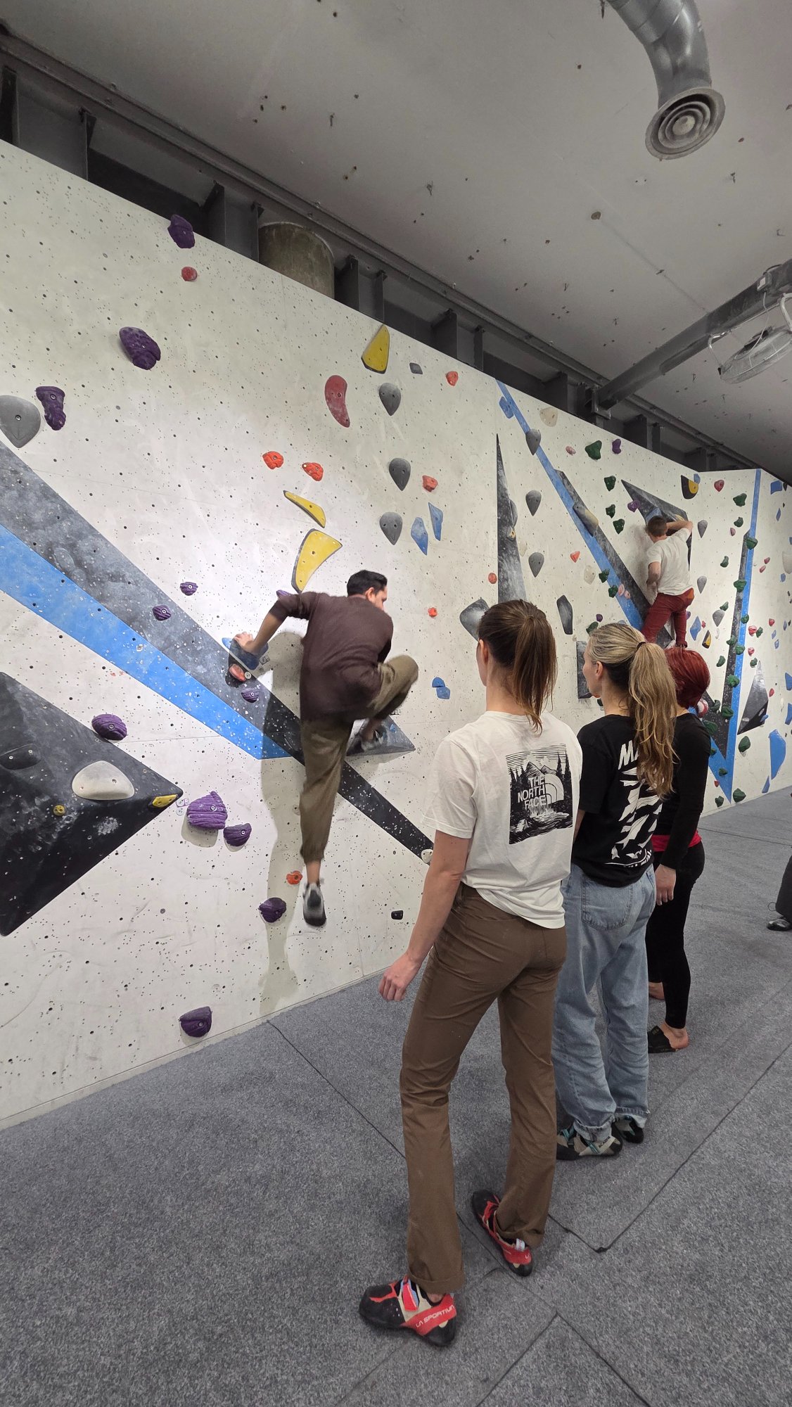 Kamran demonstrating a climb